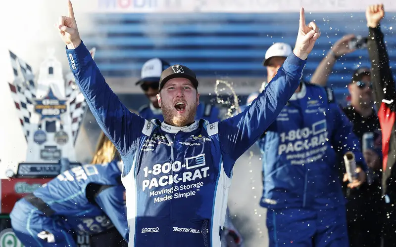 Austin Hill gana la O'Reilly Series en Coronado y se lleva su segundo festejo del año